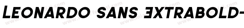 Leonardo Sans Extrabold字体转换